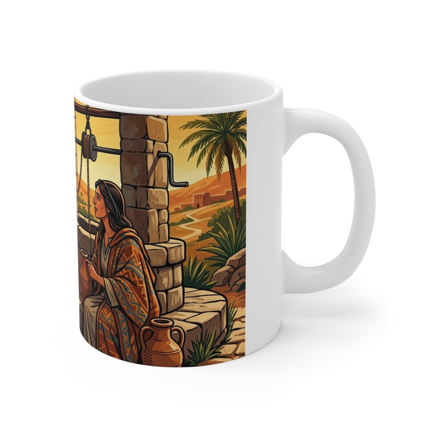 “Living Water - Jesus and the Woman at the Well” - Coffee Mug
