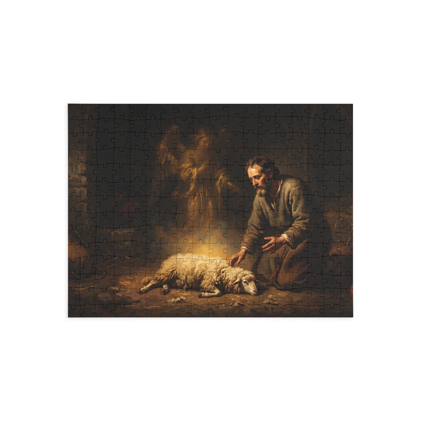 “Gideon's Fleece - Seeking Confirmation from God” - Jigsaw Puzzle
