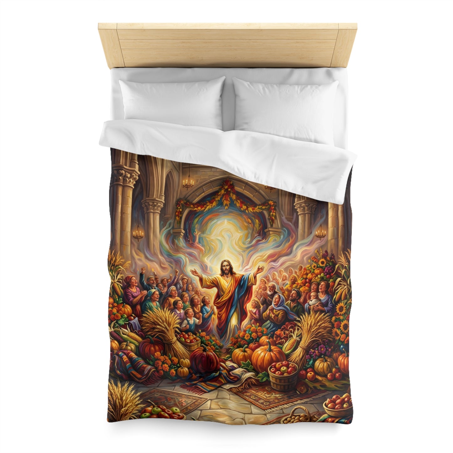 “Bountiful Blessings - A Harvest of Thanksgiving” - Duvet Cover