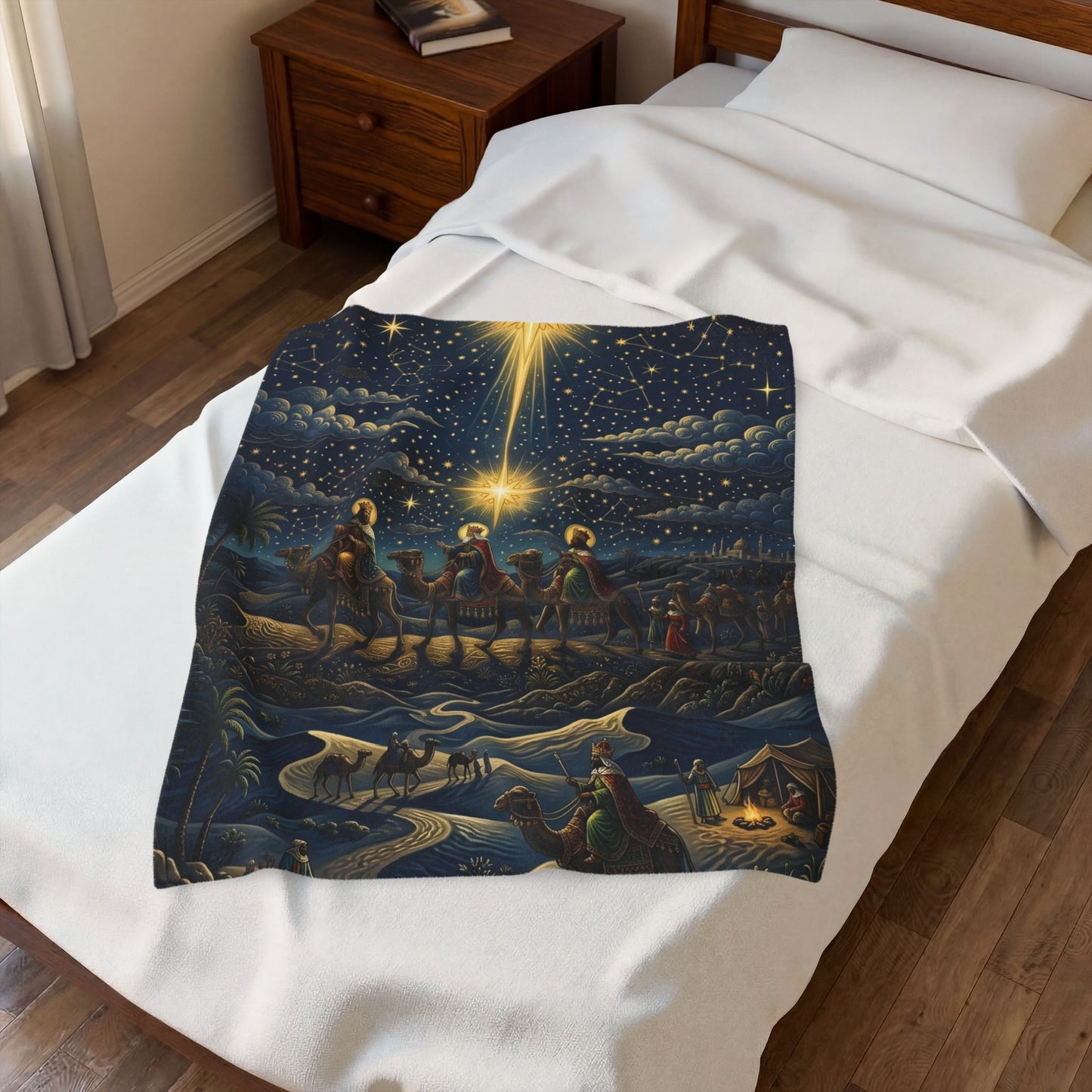 “Star of Wonder - Journey of the Magi” - Plush Blanket