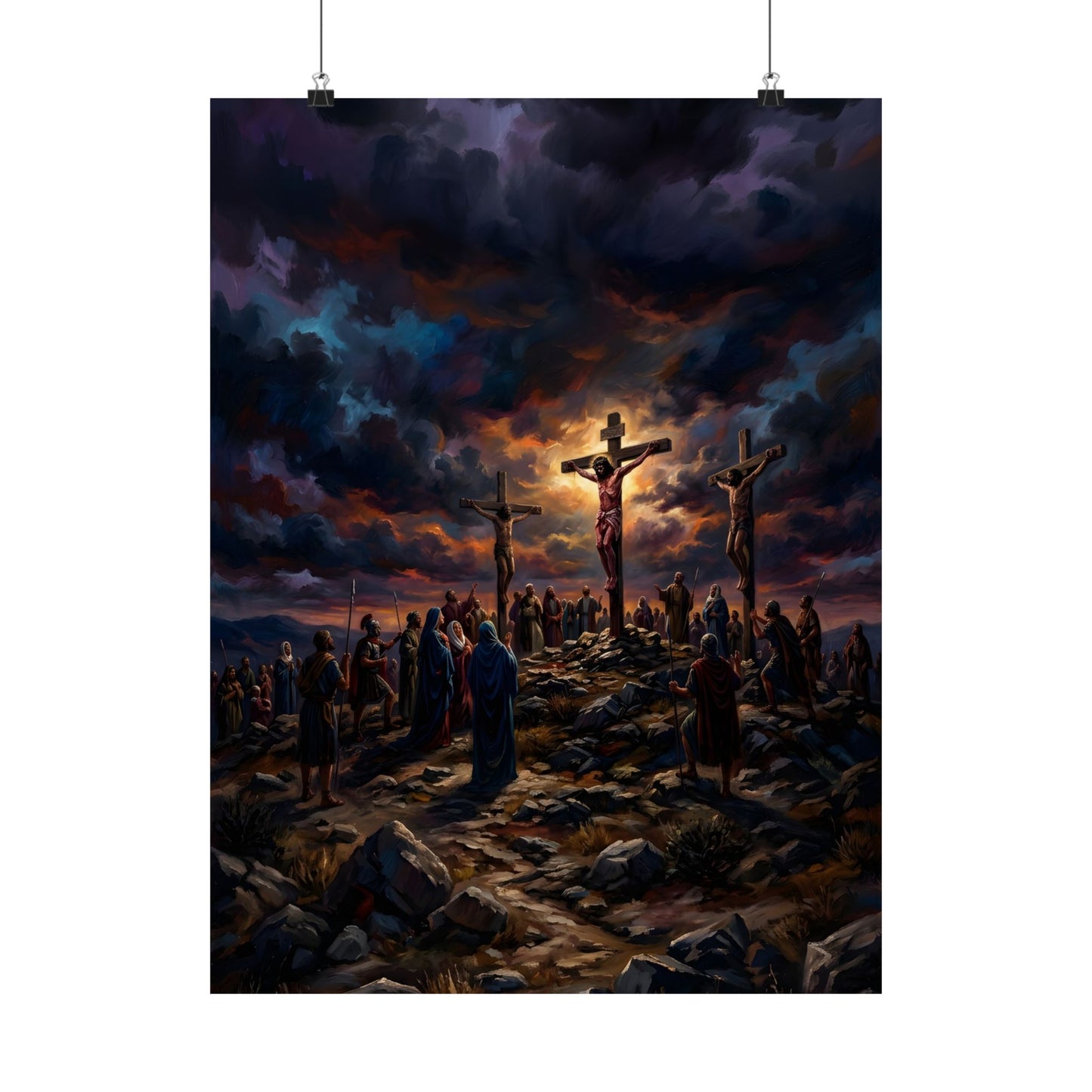 “It Is Finished - The Crucifixion at Calvary” - Poster