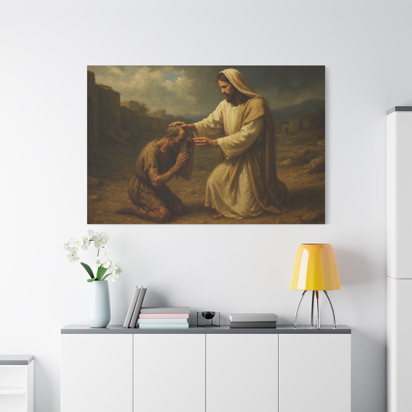 “Stretch Out Your Hand – Jesus Heals the Withered Hand” - Canvas Art