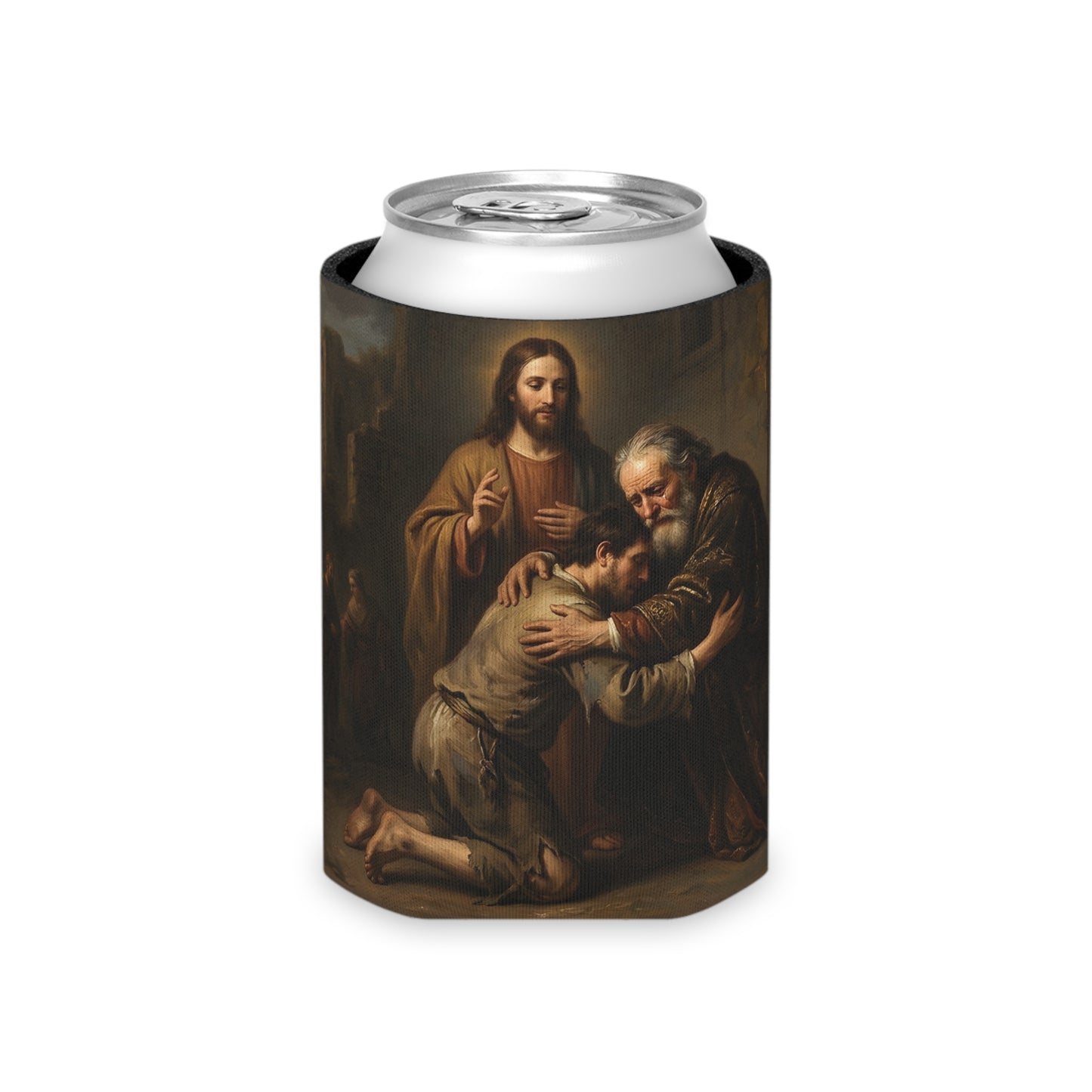 The prodigal son running toward his father - Can Cooler