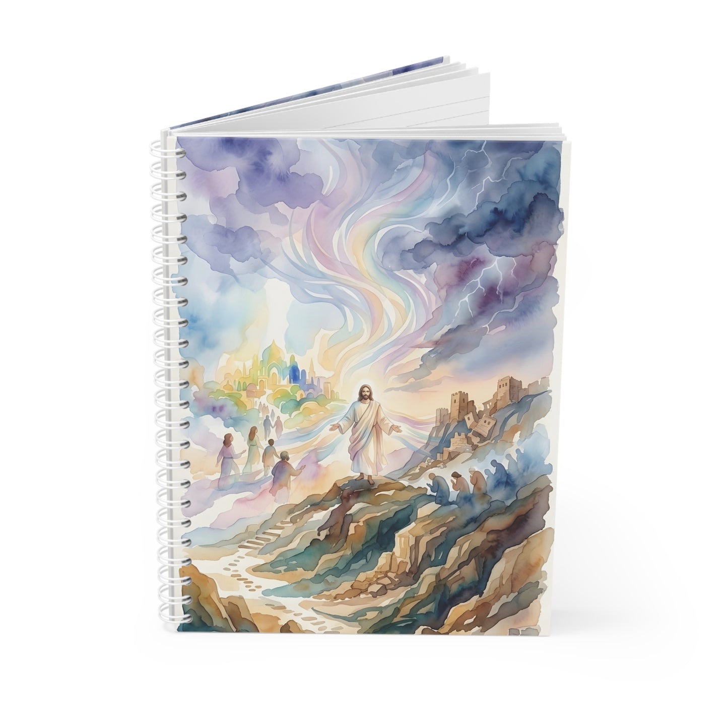 “Pride's Downfall - Obadiah's Prophecy” - Spiral Notebook