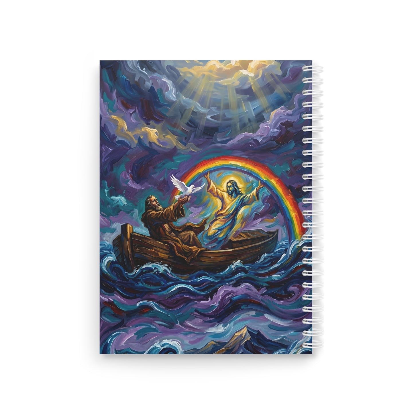 “Covenant of Hope - Noah Releases the Dove” - Spiral Notebook
