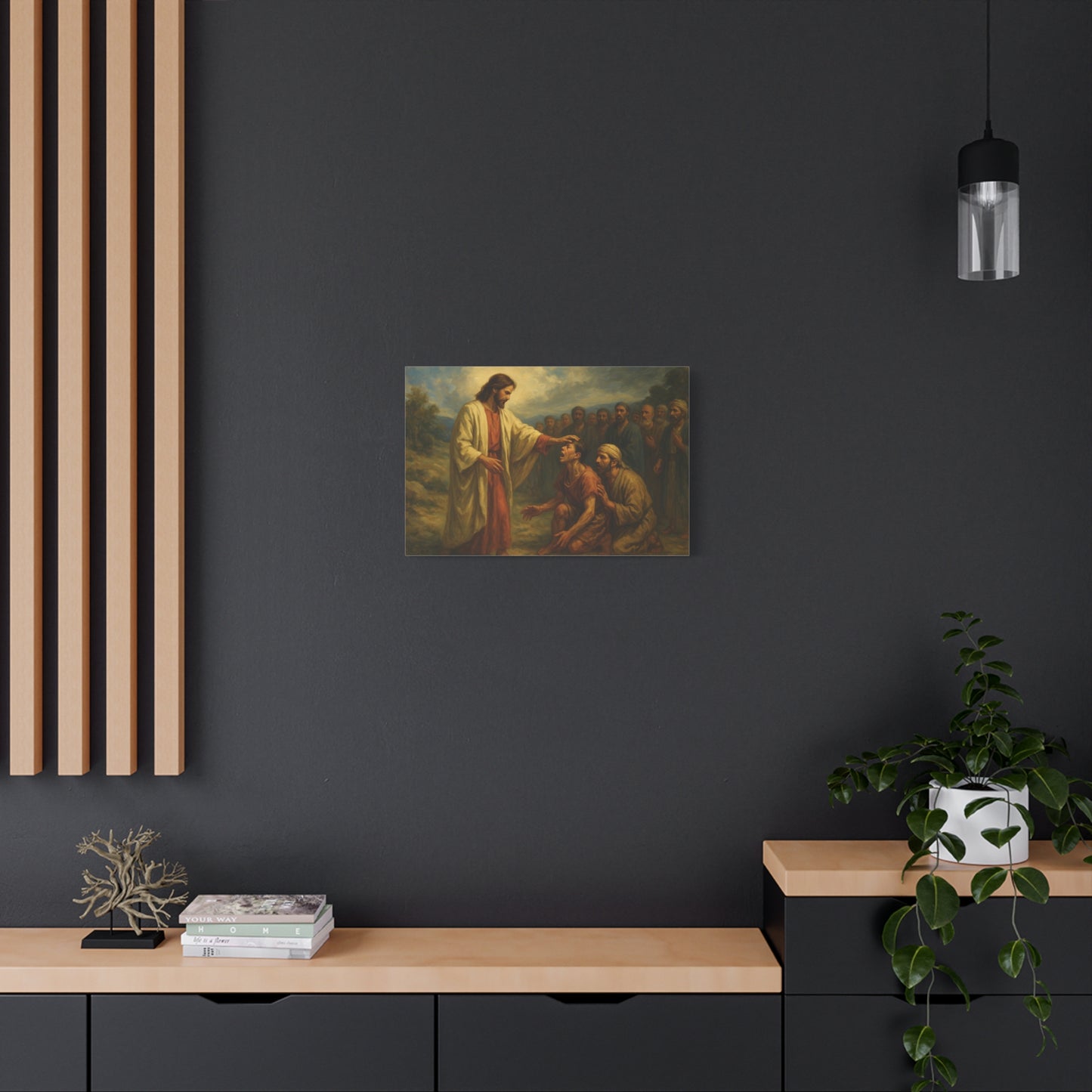 “Faith the Size of a Mustard Seed – Jesus Heals a Demon-Plagued Boy” - Canvas Art
