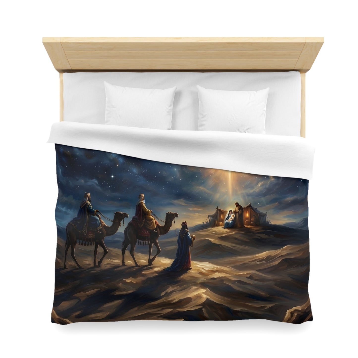 “Journey to the King - Wise Men Seek the Christ Child” - Duvet Cover