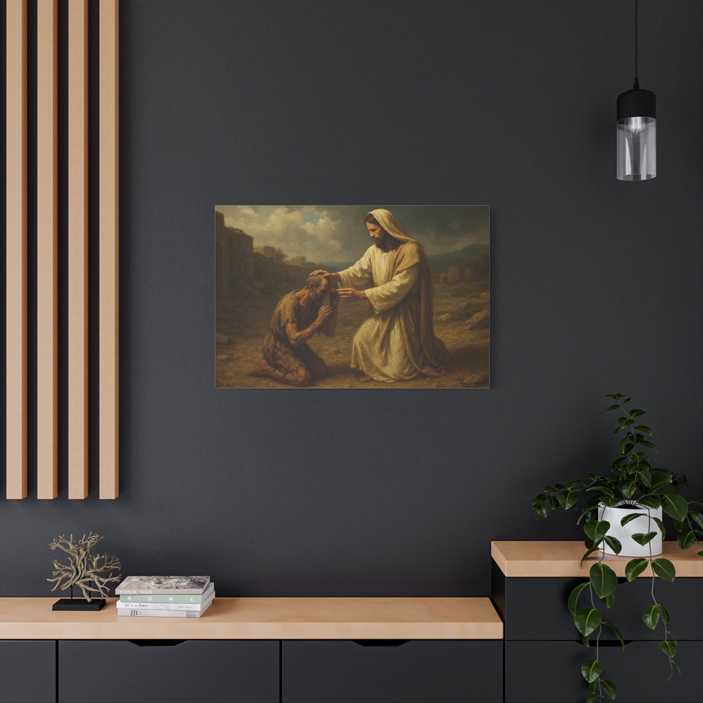 “Made Clean – Jesus Heals the Leper” - Canvas Art