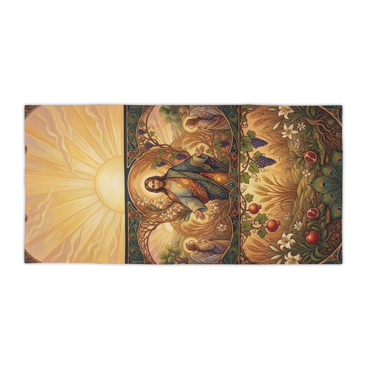 “New Mercies Every Morning - Golden Dawn of Hope” - Beach Towel