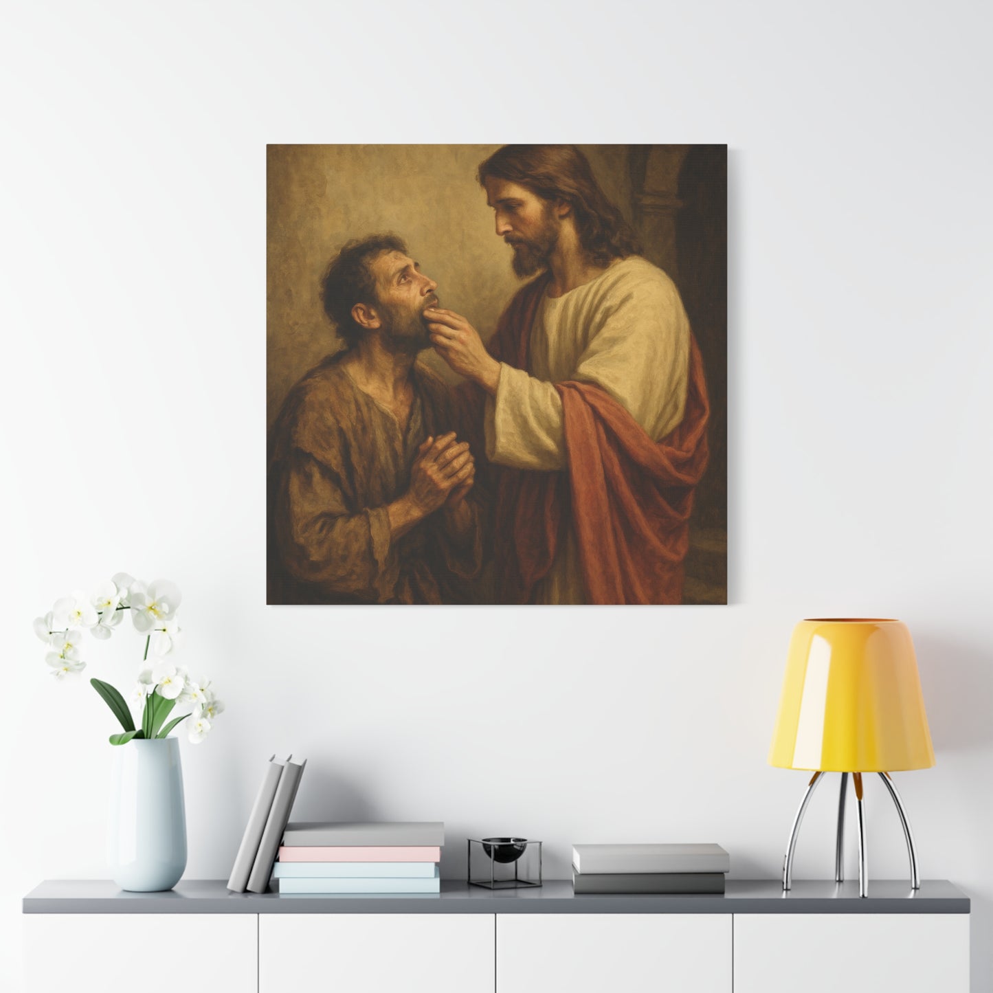 “He Spoke Plainly – Jesus Loosens the Tongue of the Mute” - Canvas Art