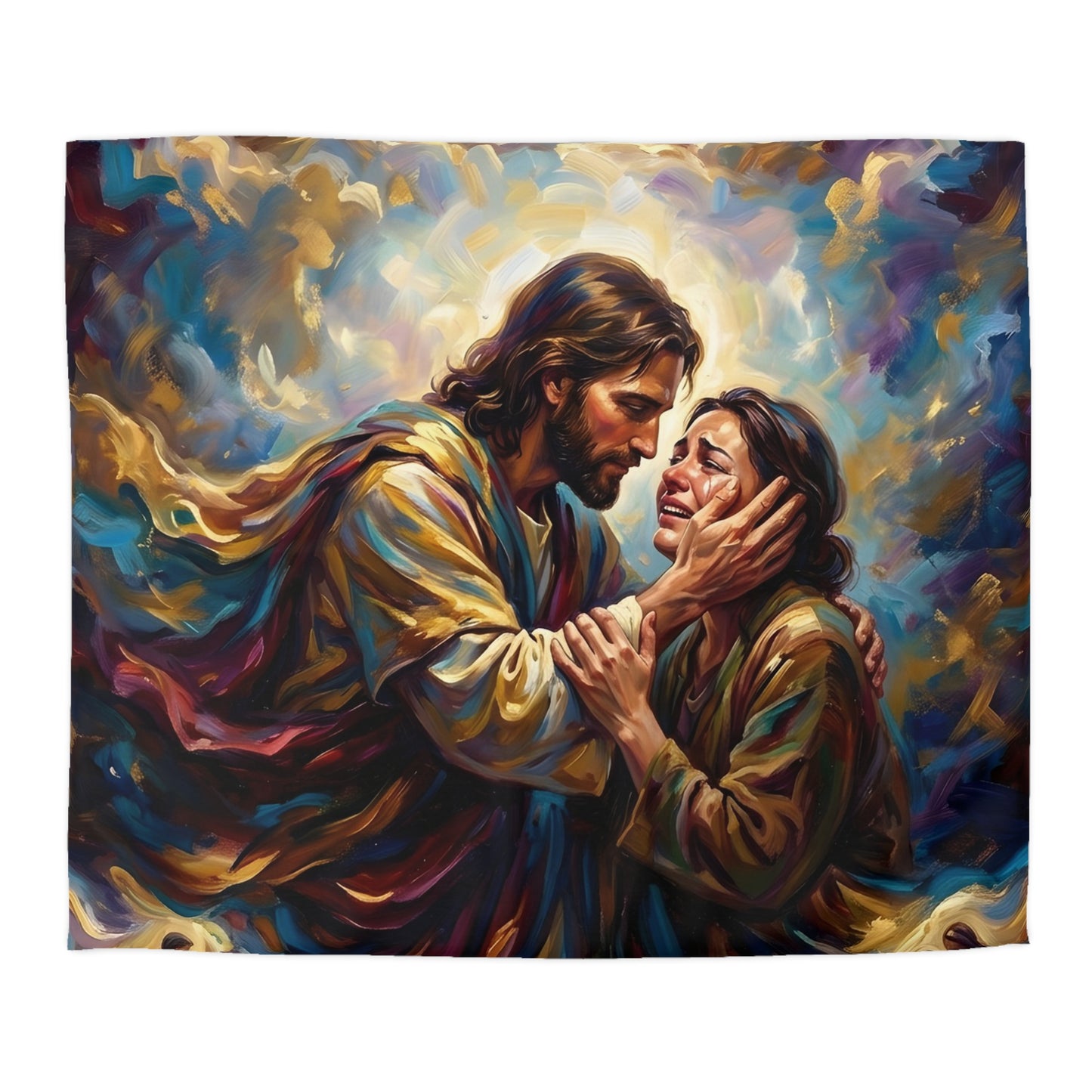 “No More Tears - God's Eternal Comfort” - Duvet Cover