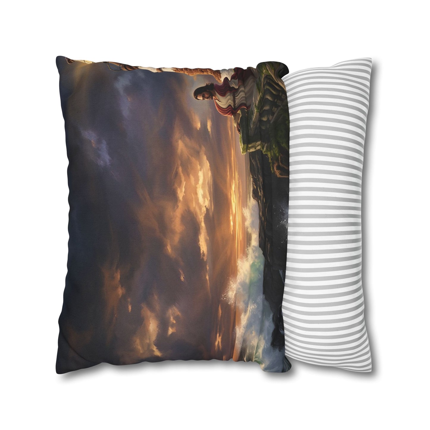 “Steadfast Hope - Lighthouse in the Storm” - Pillowcase