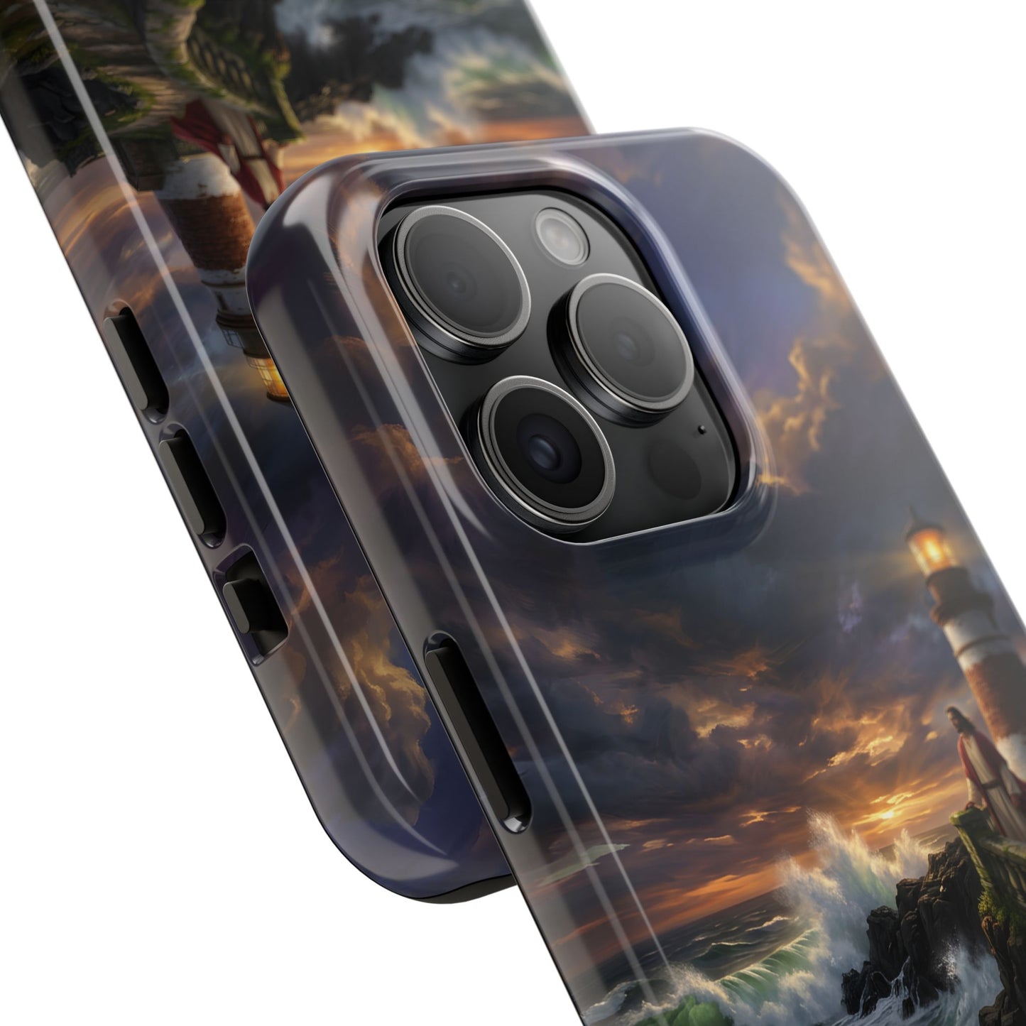 “Steadfast Hope - Lighthouse in the Storm” - Phone Case