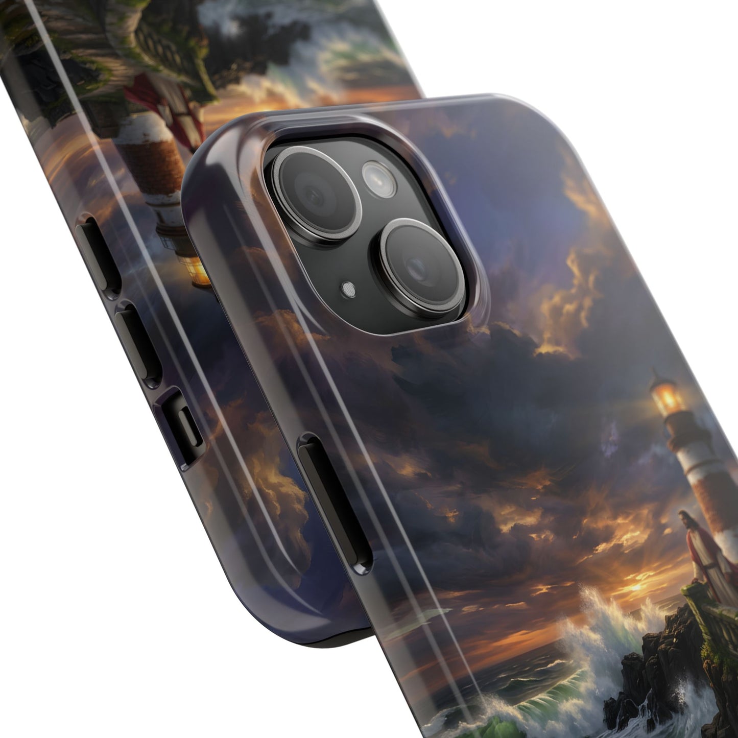 “Steadfast Hope - Lighthouse in the Storm” - Phone Case