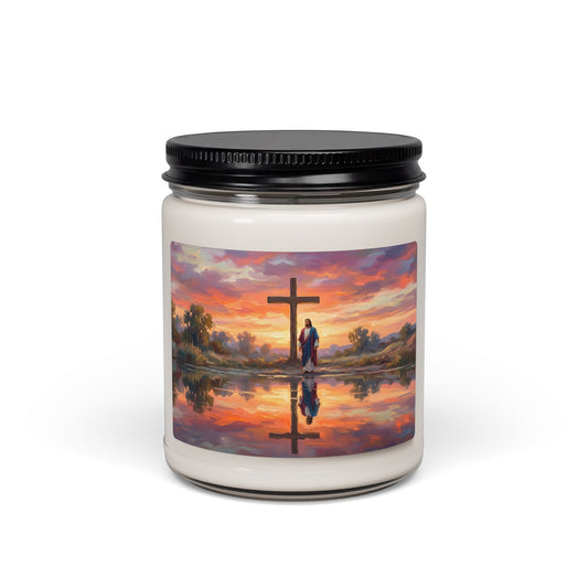 “Living Water - Cross Reflected at Dawn” - Scented Candle