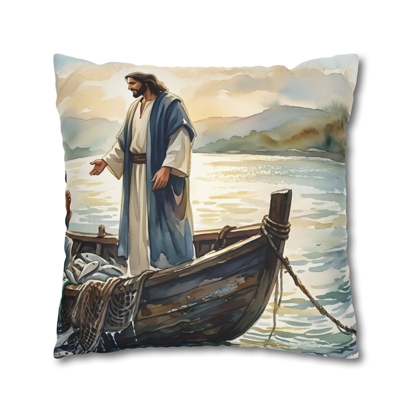 “Cast Your Nets - The Miraculous Catch” - Pillowcase