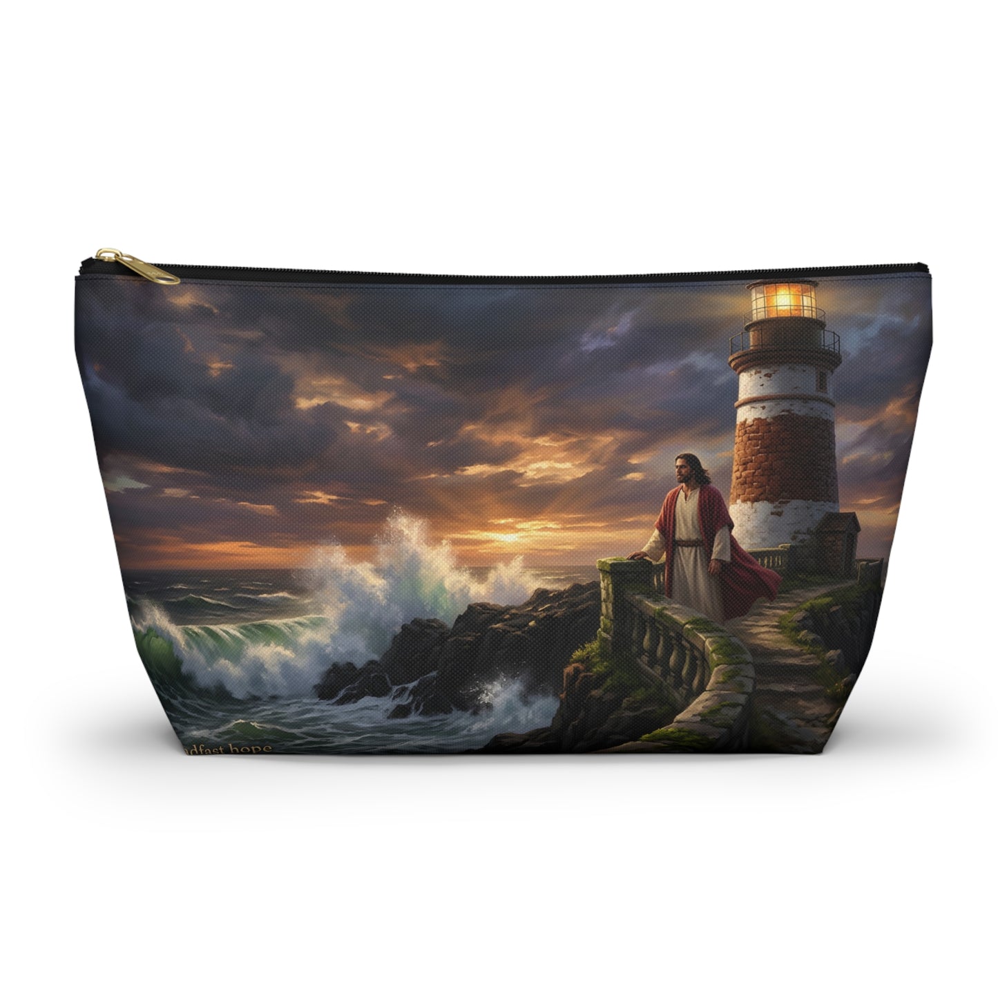 “Steadfast Hope - Lighthouse in the Storm” - Accessory Pouch