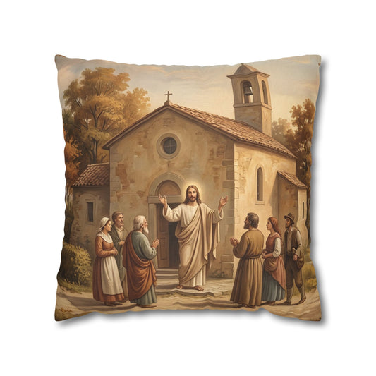 “Sanctuary in Serenity - Autumn's Golden Embrace” - Pillowcase