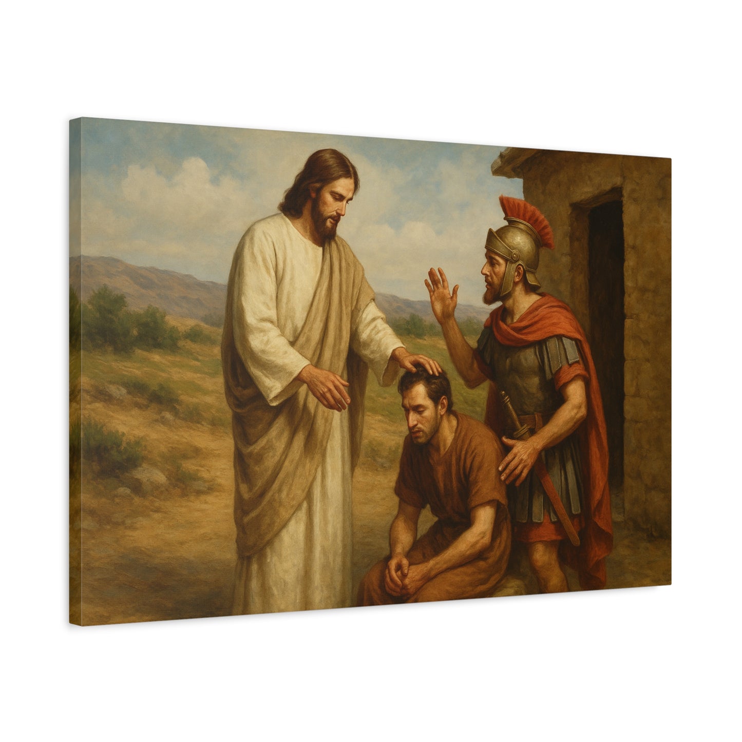 “Great Faith – Jesus Heals the Centurion’s Servant” - Canvas Art