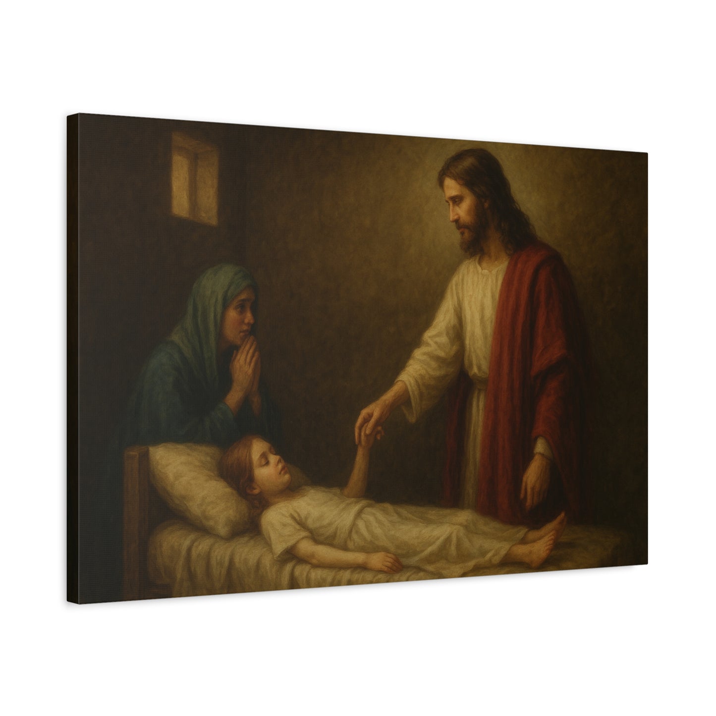 “Talitha Cumi – Jesus Raises the Ruler’s Daughter” - Canvas Art