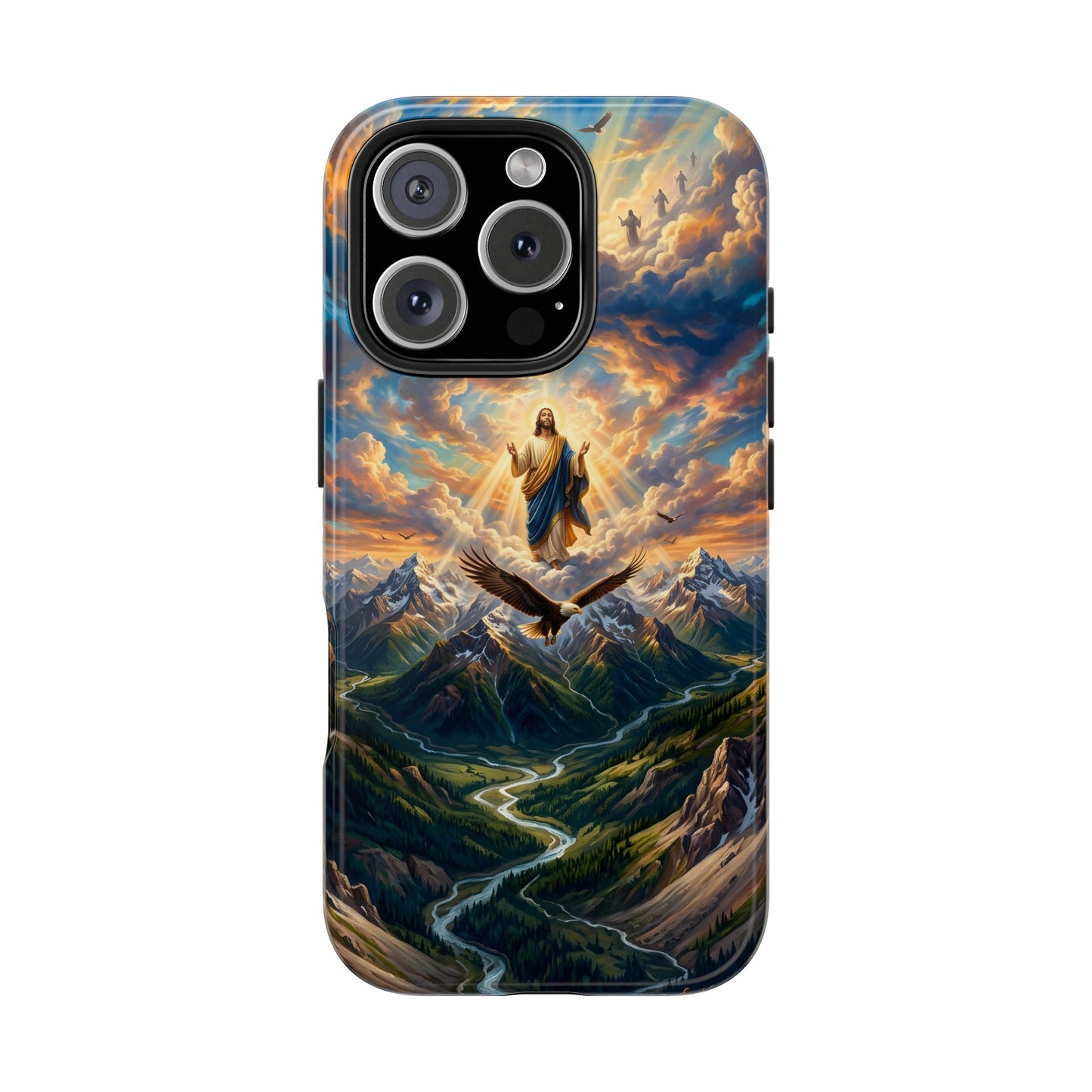 “Soaring Like Eagles - Hope in the Lord Over Mountains” - Phone Case