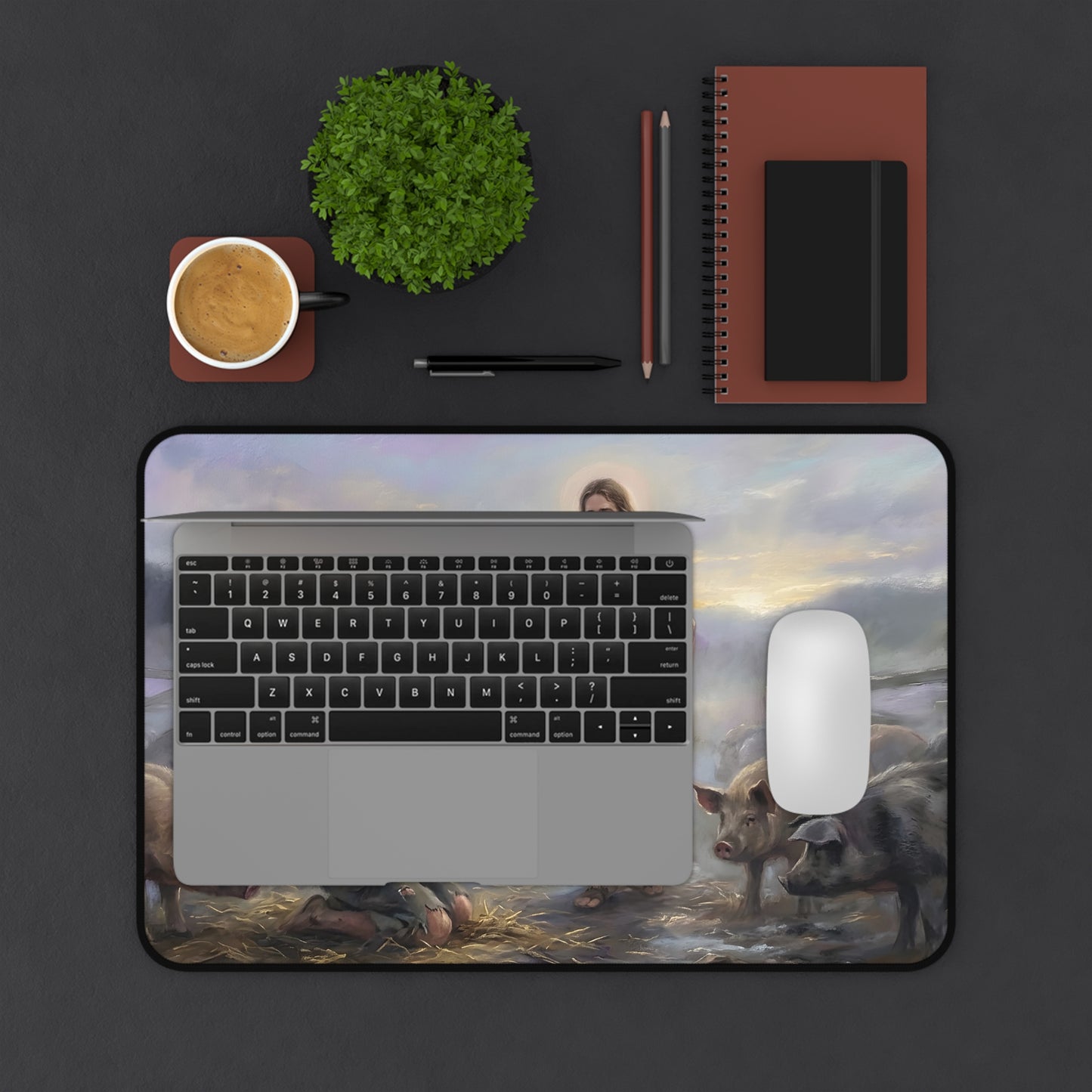 “Turning Point - The Prodigal Son's Repentance” - Desk Mat