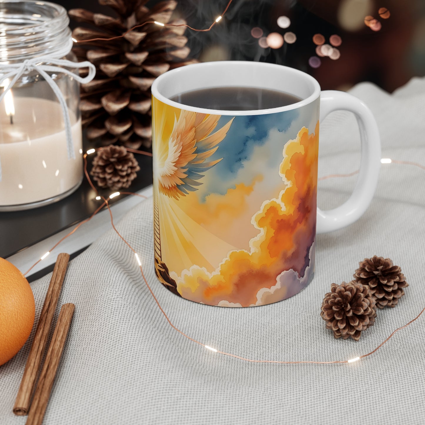 “Jacob's Gate - Angels Ascending and Descending” - Coffee Mug