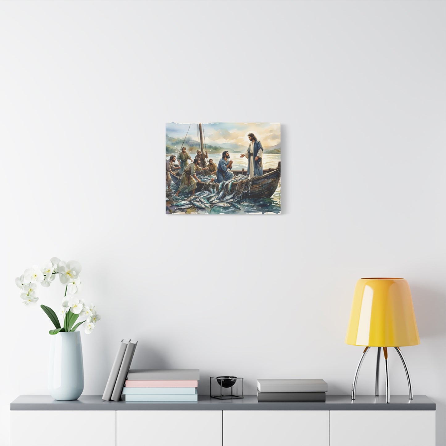 “Cast Your Nets - The Miraculous Catch” - Canvas Art
