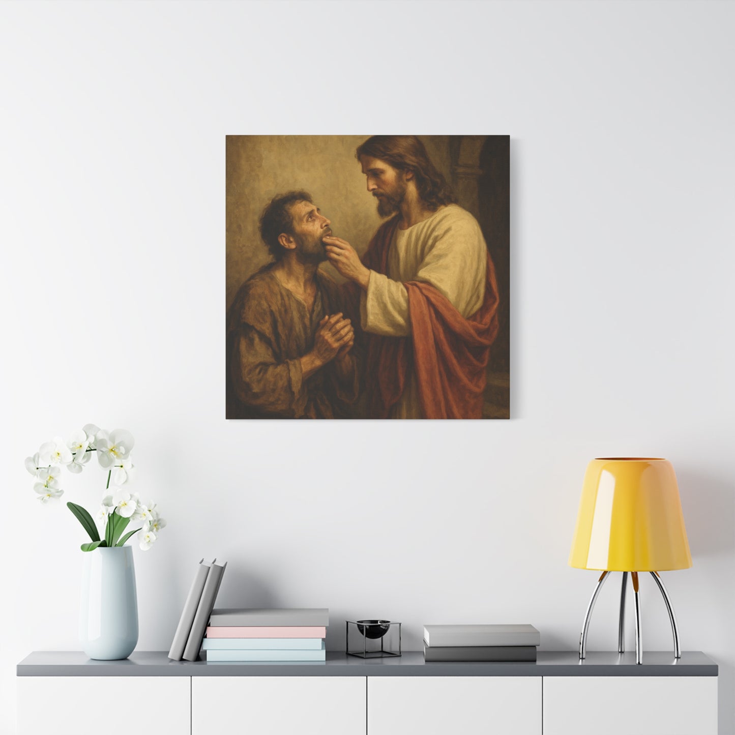 “He Spoke Plainly – Jesus Loosens the Tongue of the Mute” - Canvas Art