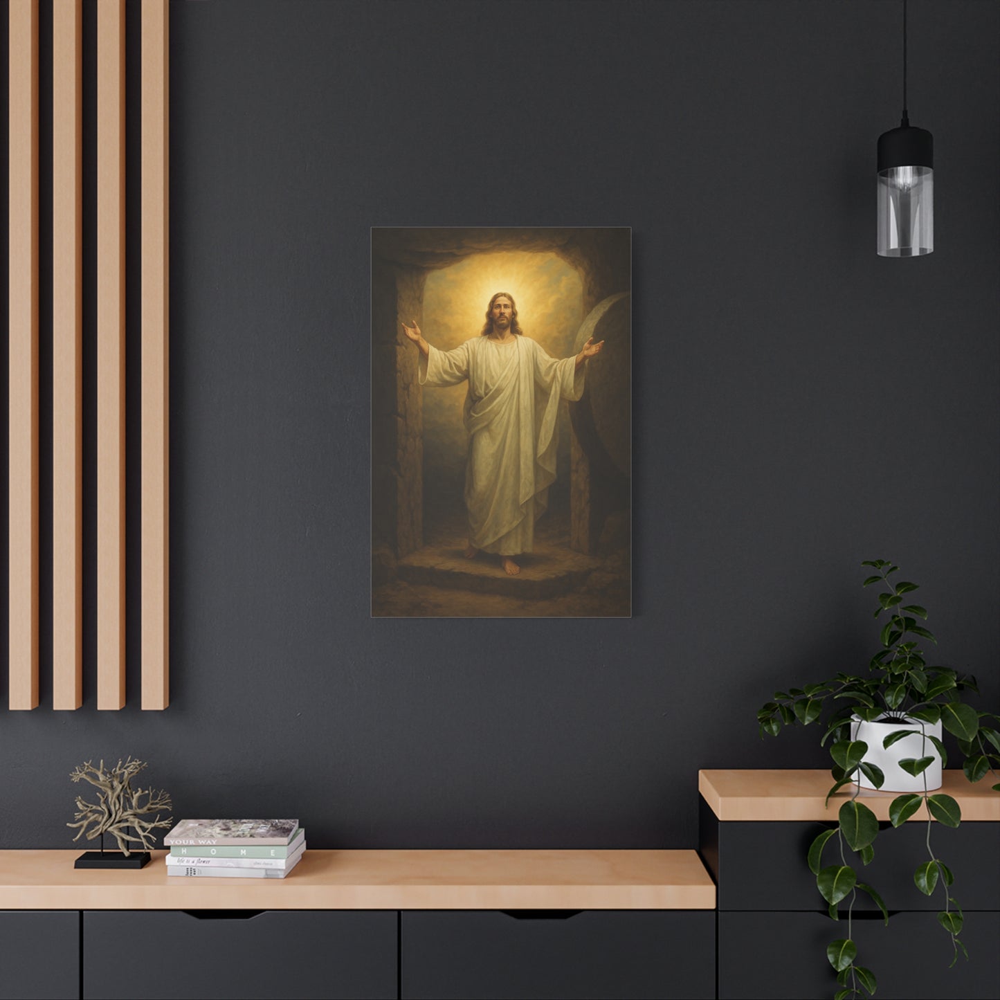 “He Is Risen – Luke 24:5–8” - Canvas Art