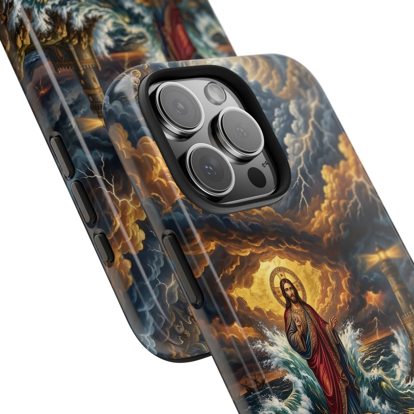 “Steadfast Hope - Lighthouse in the Storm” - Phone Case