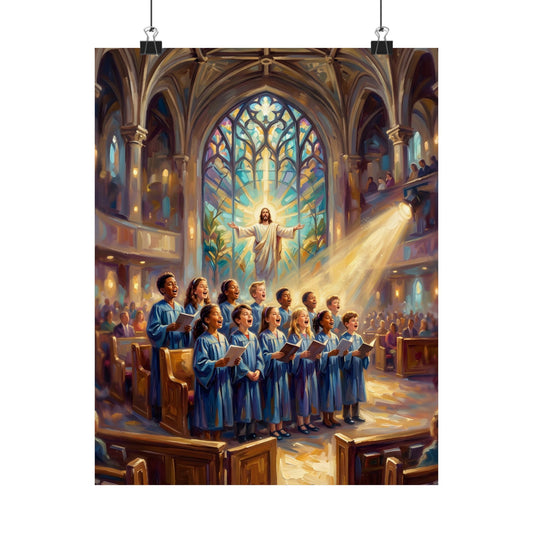 “Make a Joyful Noise - Children Sing Praise” - Poster