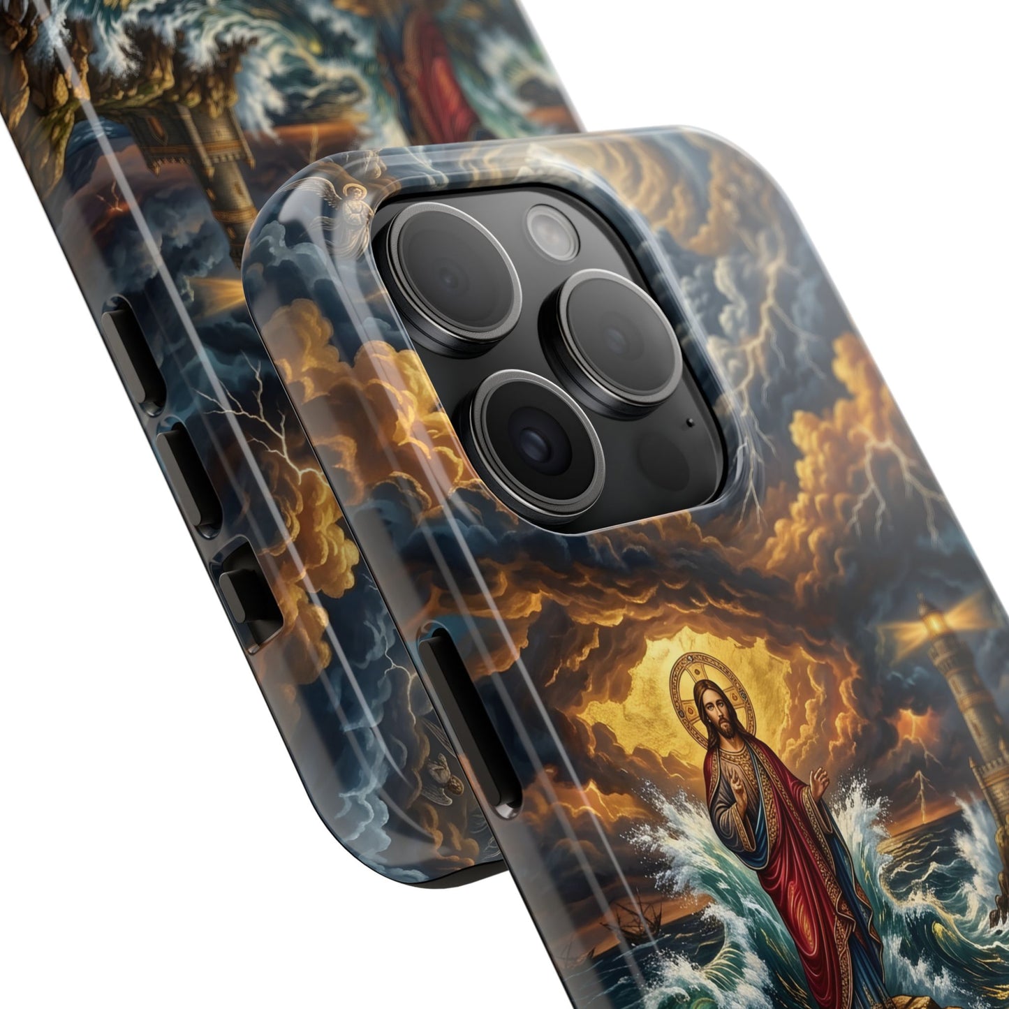 “Steadfast Hope - Lighthouse in the Storm” - Phone Case