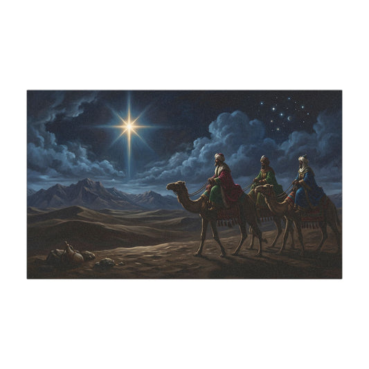 “Journey to Bethlehem - Wise Men Follow the Star” - Car Magnet