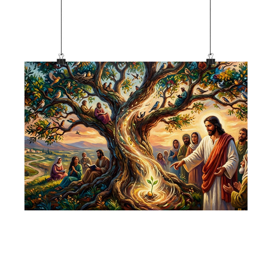 “Mighty Tree - The Kingdom Grows from a Mustard Seed” - Poster