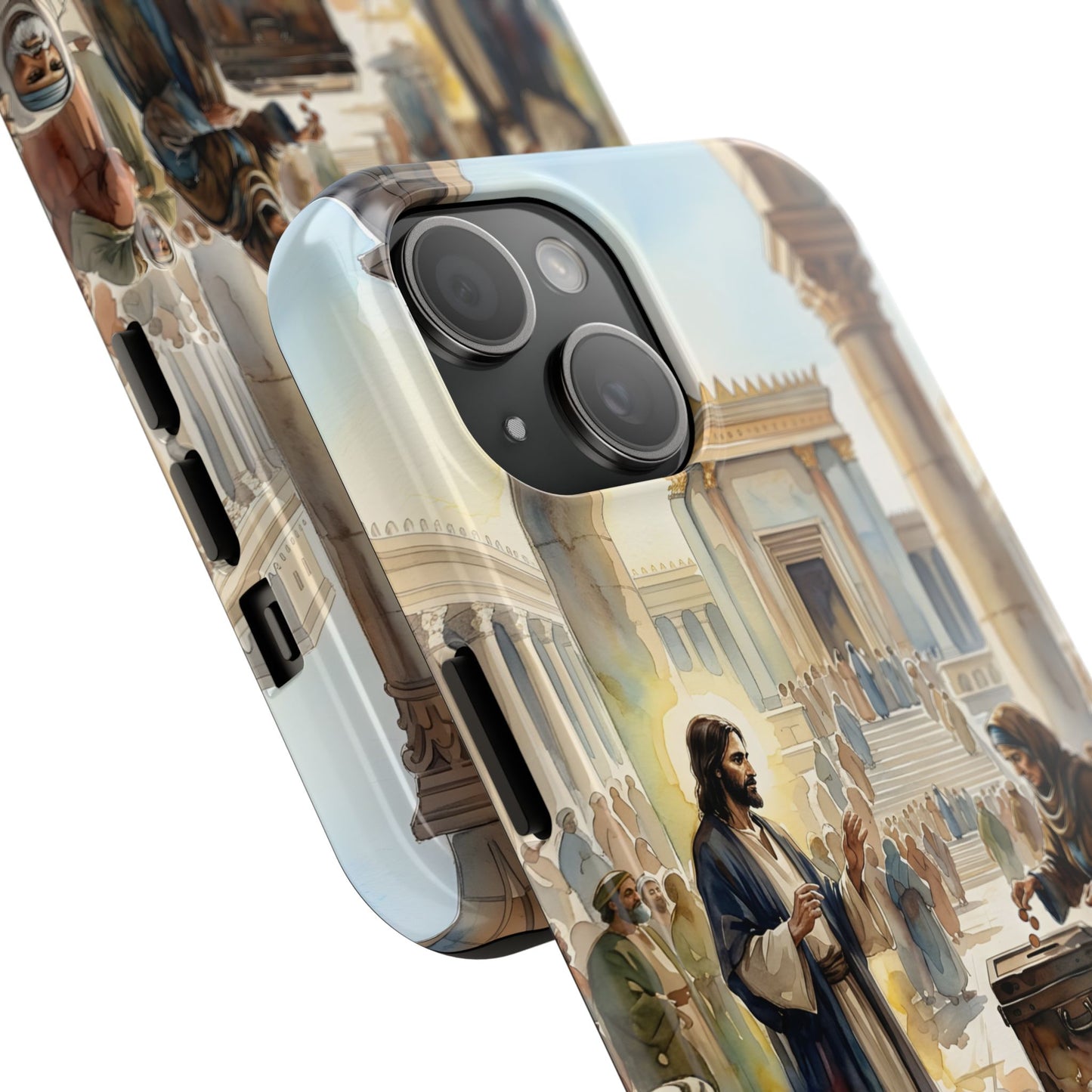 “Her Offering - The Widow's Mite at the Temple” - Phone Case