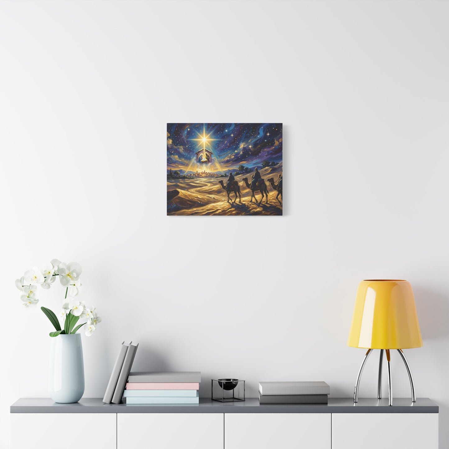“Journey to Bethlehem - Wise Men Follow the Star” - Canvas Art