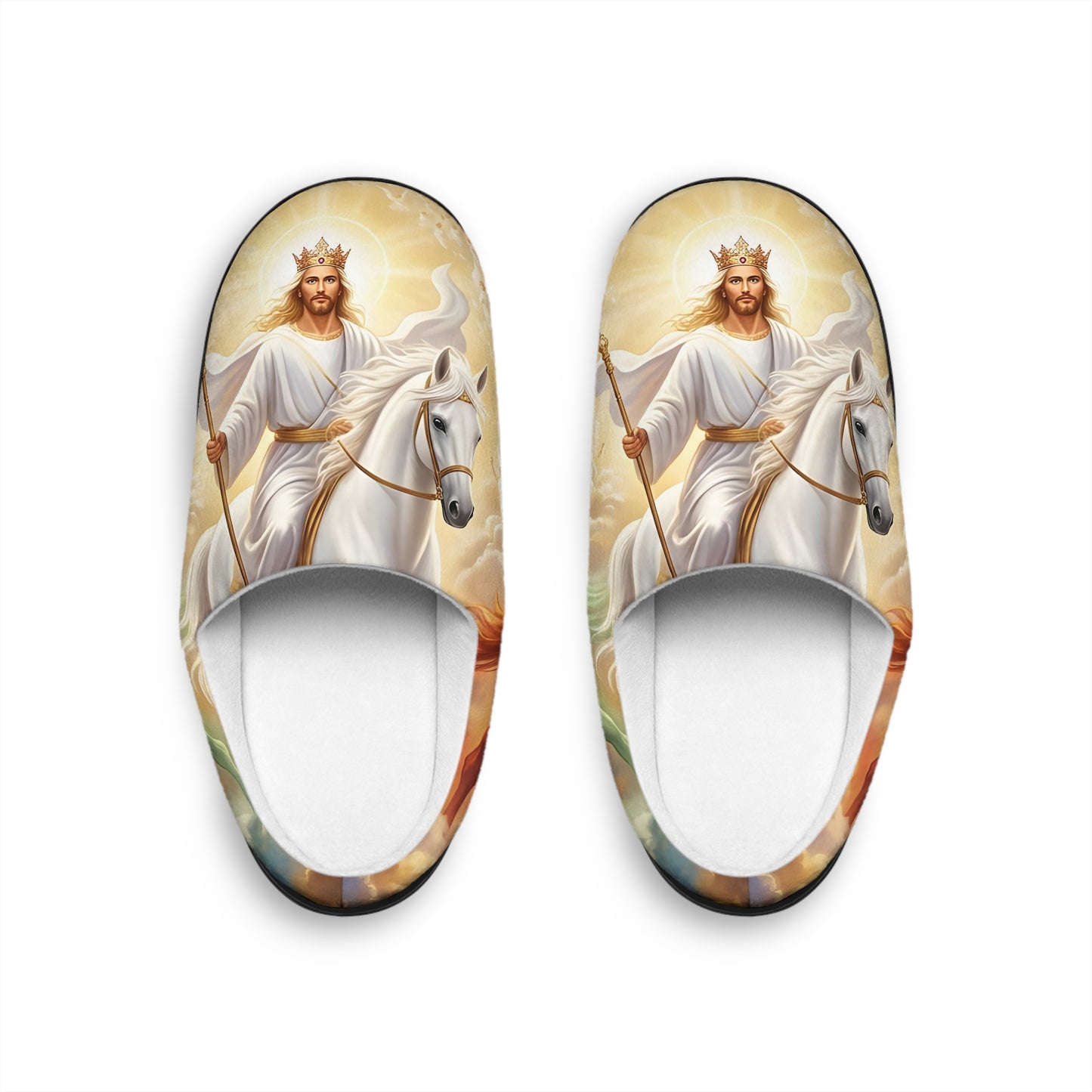“Behold, A Pale Horse - The Four Horsemen” - Indoor Slippers