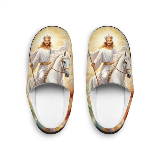 “Behold, A Pale Horse - The Four Horsemen” - Indoor Slippers