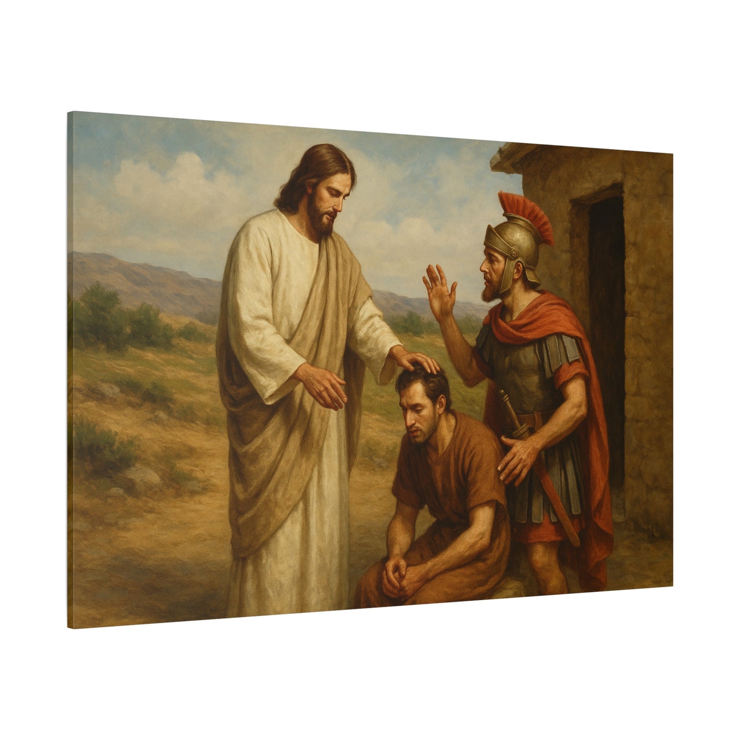“Great Faith – Jesus Heals the Centurion’s Servant” - Canvas Art