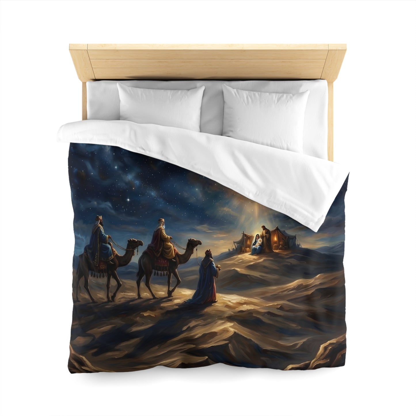 “Journey to the King - Wise Men Seek the Christ Child” - Duvet Cover