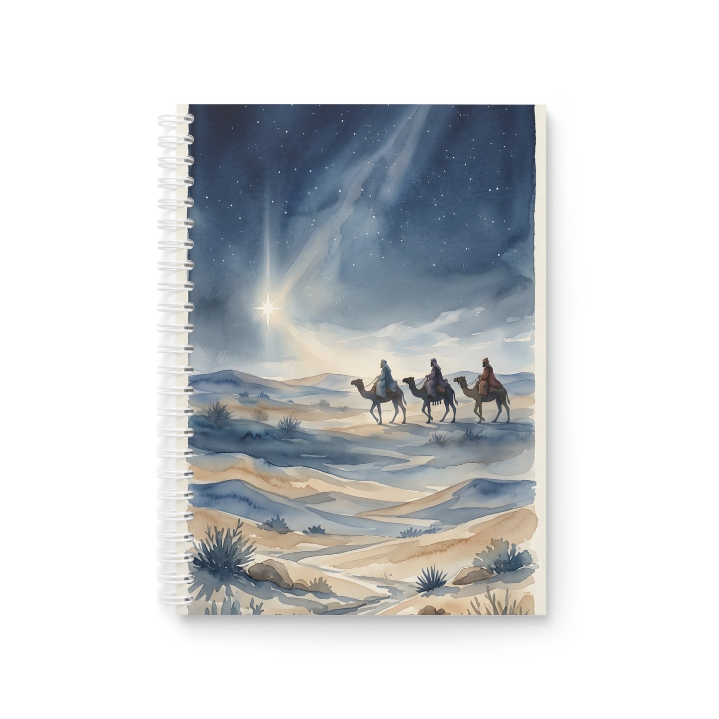 “Star of Wonder - Journey of the Magi” - Spiral Notebook