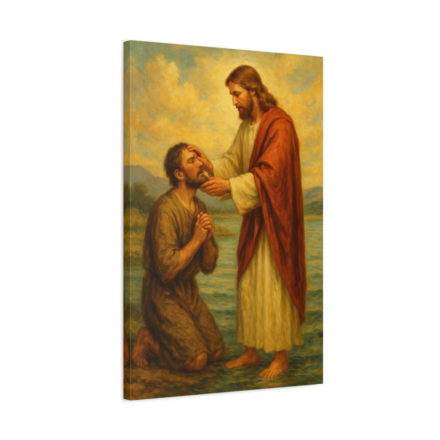 “Eyes Opened – Jesus Heals the Blind Man” - Canvas Art