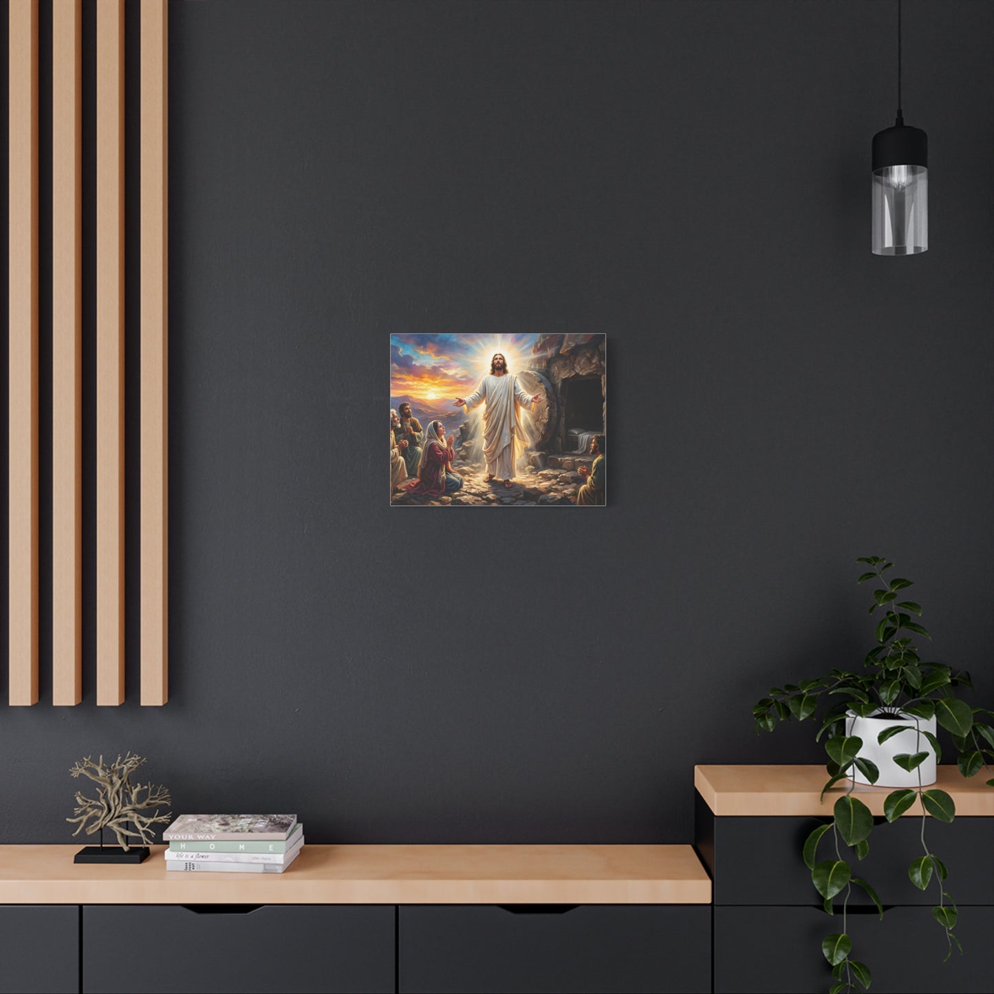 “He Is Risen - The Empty Tomb at Dawn” - Canvas Art