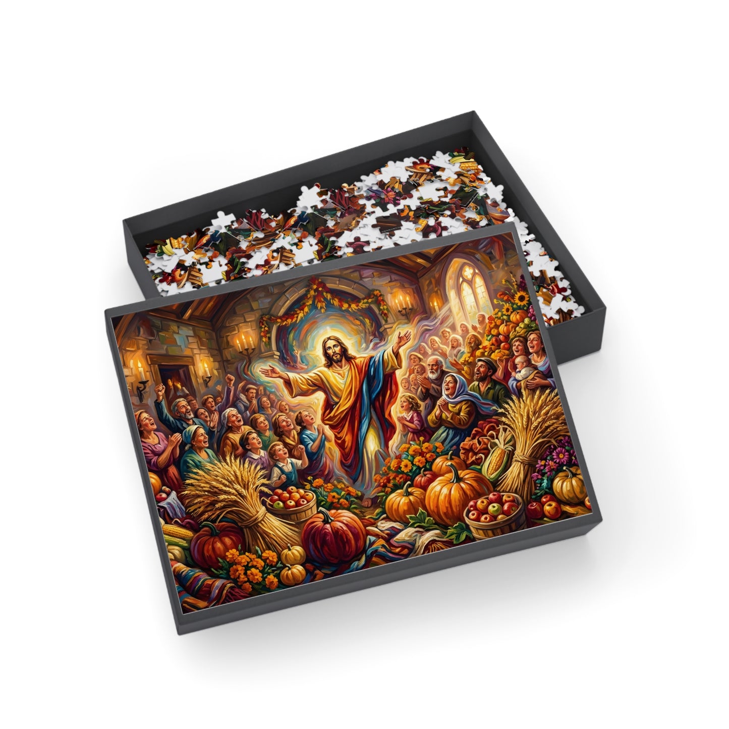 “Bountiful Blessings - A Harvest of Thanksgiving” - Jigsaw Puzzle