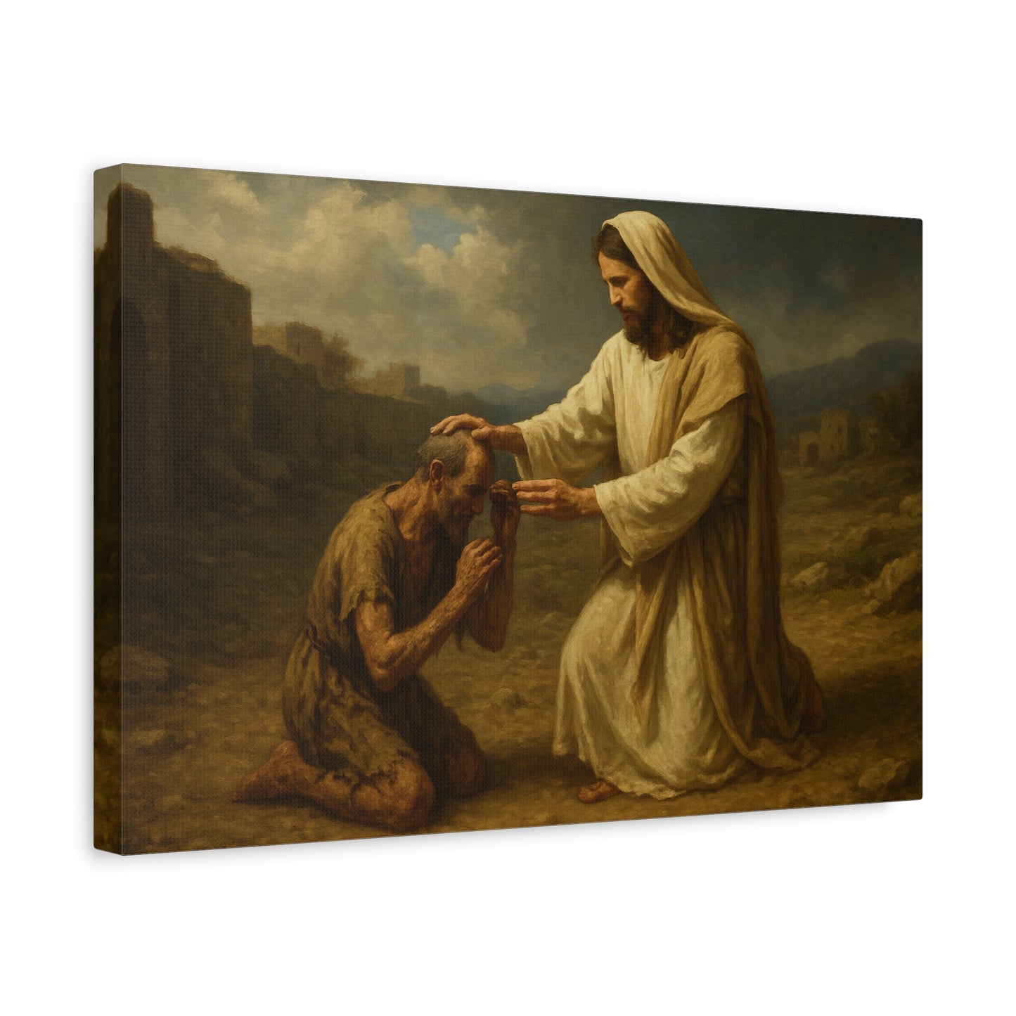 “Stretch Out Your Hand – Jesus Heals the Withered Hand” - Canvas Art