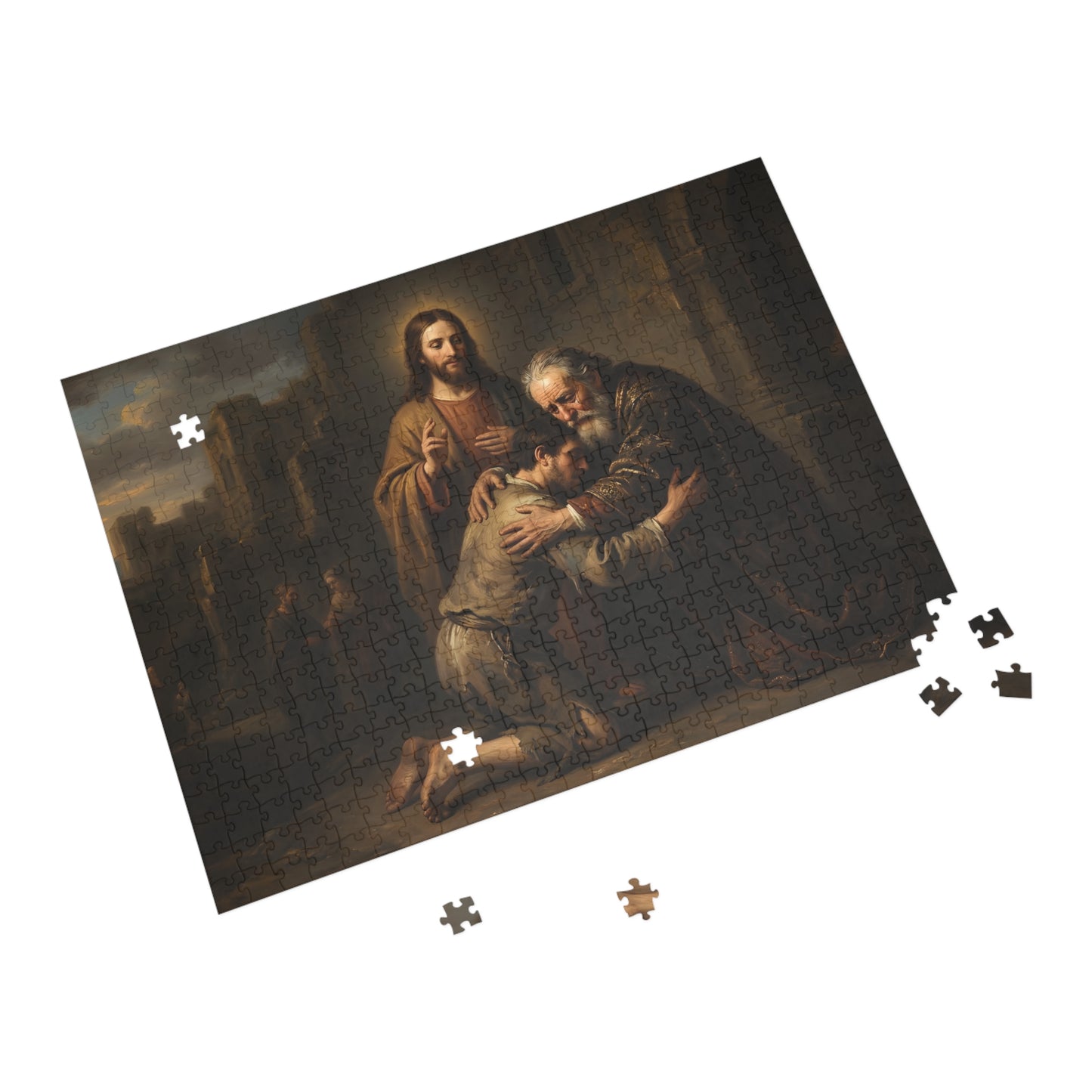 The prodigal son running toward his father - Jigsaw Puzzle