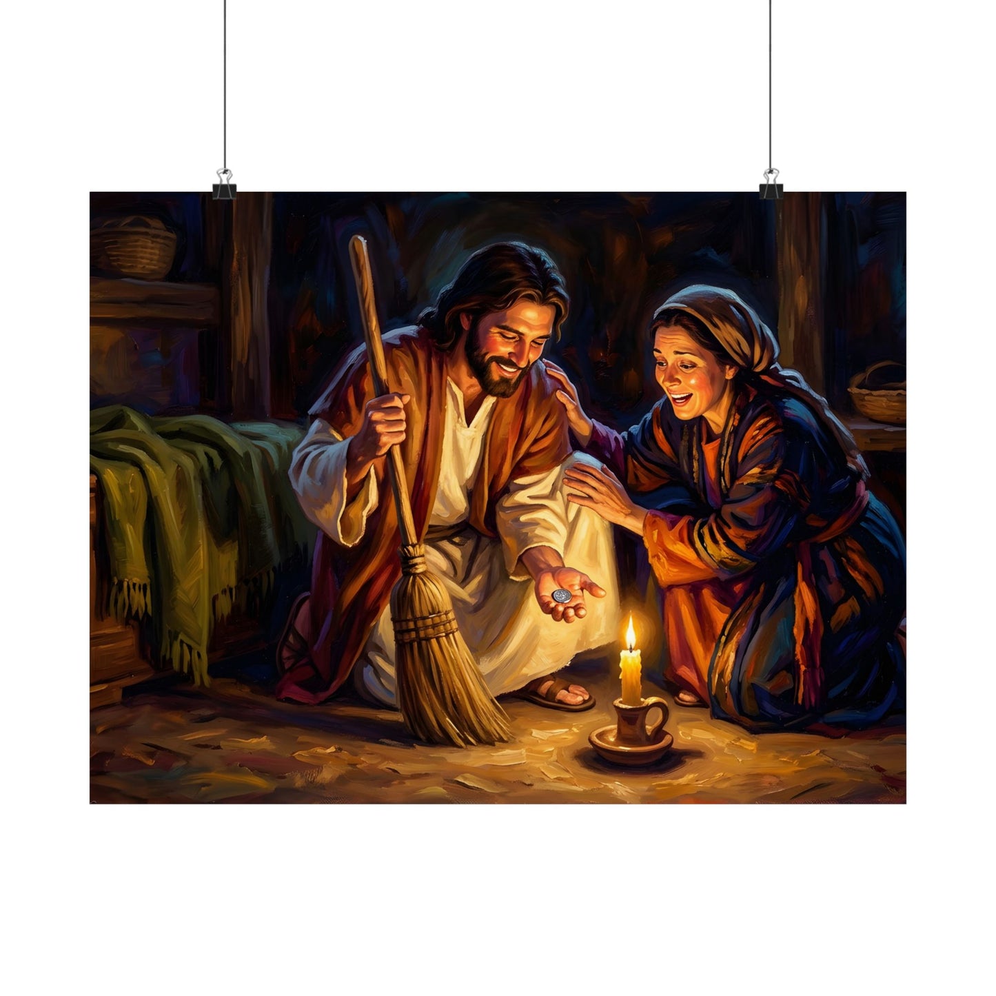 “Lost and Found - The Sweeping Woman of Luke 15” - Poster