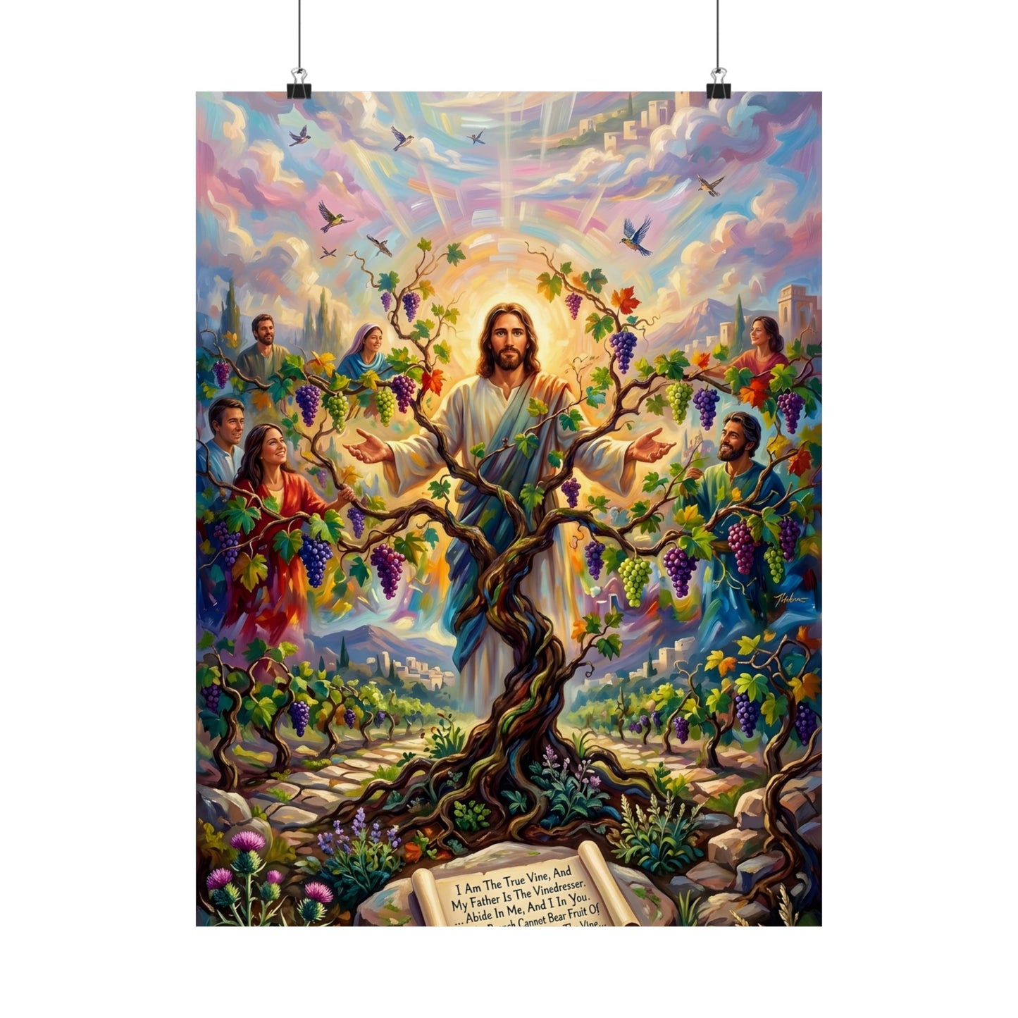 “I Am the True Vine - Abide in My Love” - Poster