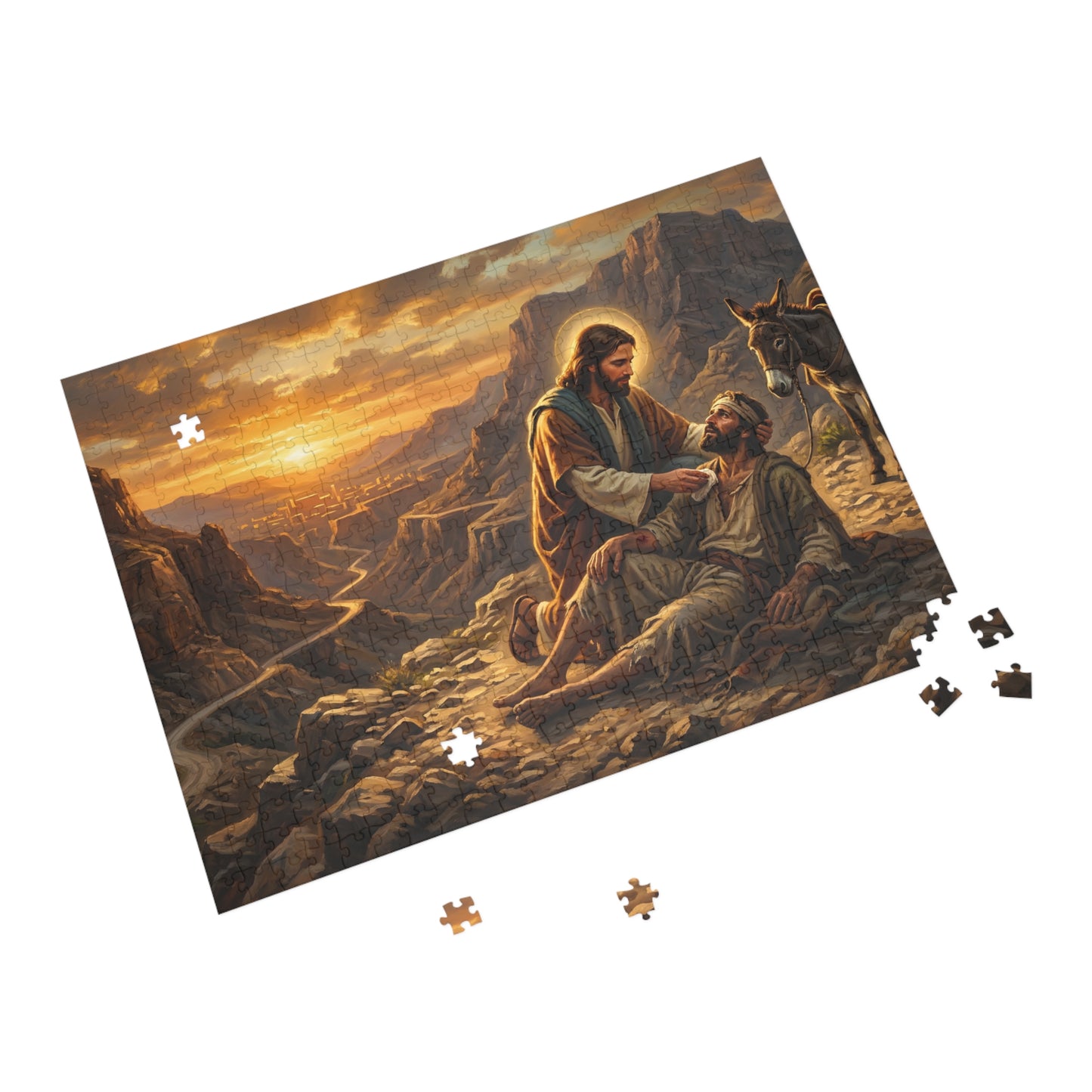 “The Good Samaritan - Compassion on the Jericho Road” - Jigsaw Puzzle